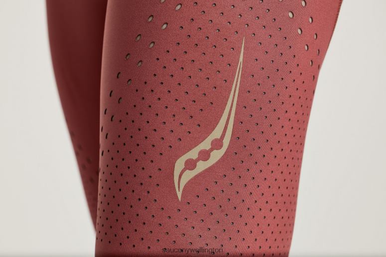 Saucony Women Pinnacle 8 Tight Short Apple Butter 0066X845