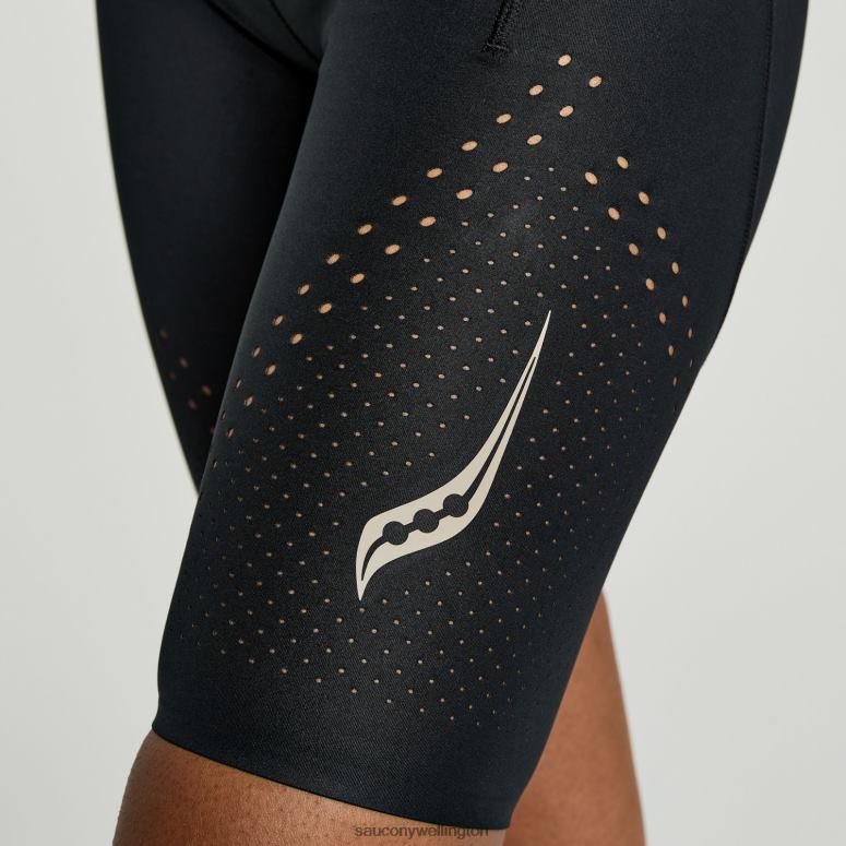 Saucony Women Pinnacle 8 Tight Short Black 0066X846