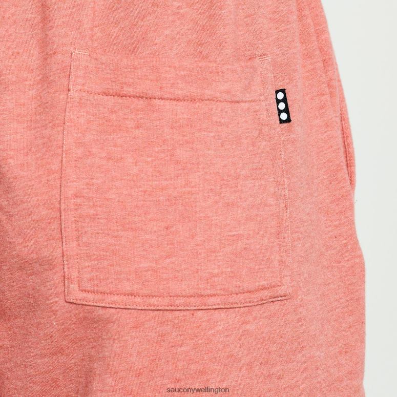 Saucony Women Rested Sweat Short Soot Heather Graphic 0066X832