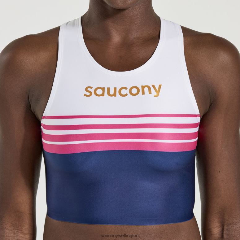 Saucony Women Elite Crop Top Sodalite 0066X757
