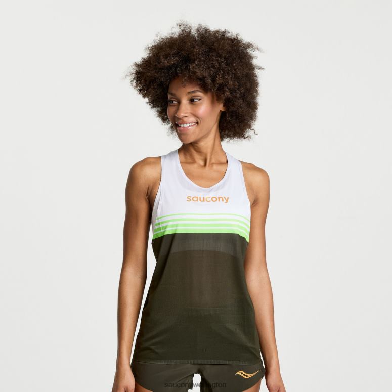 Saucony Women Elite Singlet Umbra 0066X754