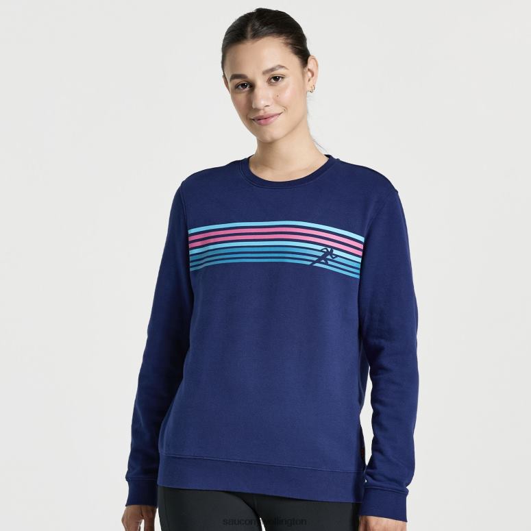 Saucony Women Rested Crewneck Sodalite 0066X781
