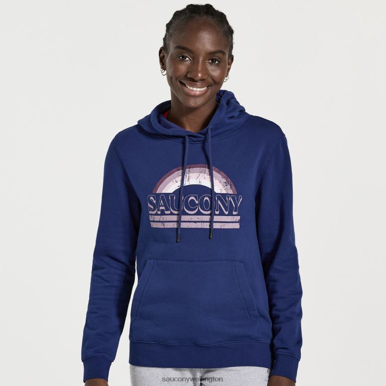 Saucony Women Rested Hoodie Sodalite 0066X799