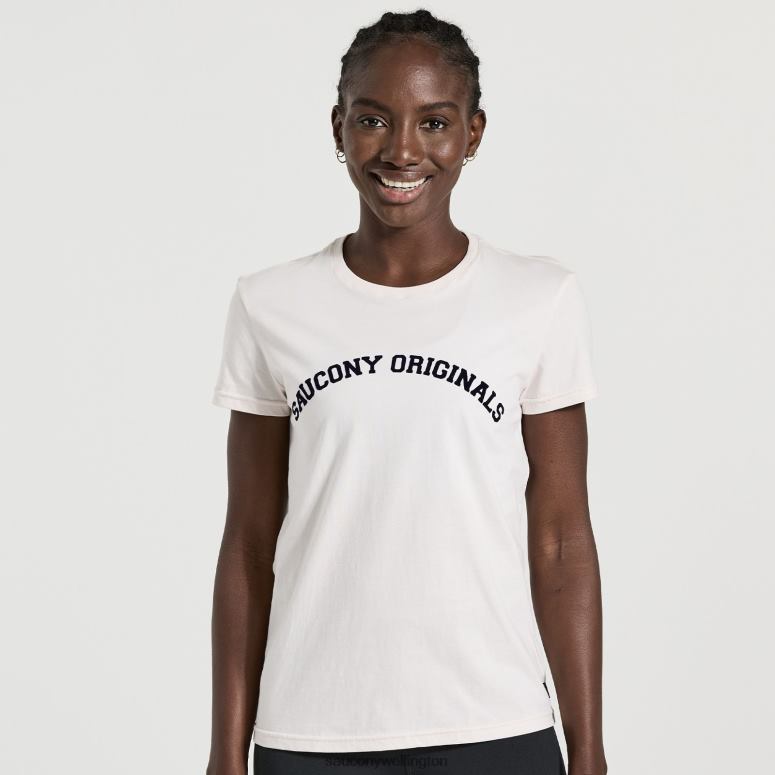 Saucony Women Rested T-Shirt Sand 0066X789