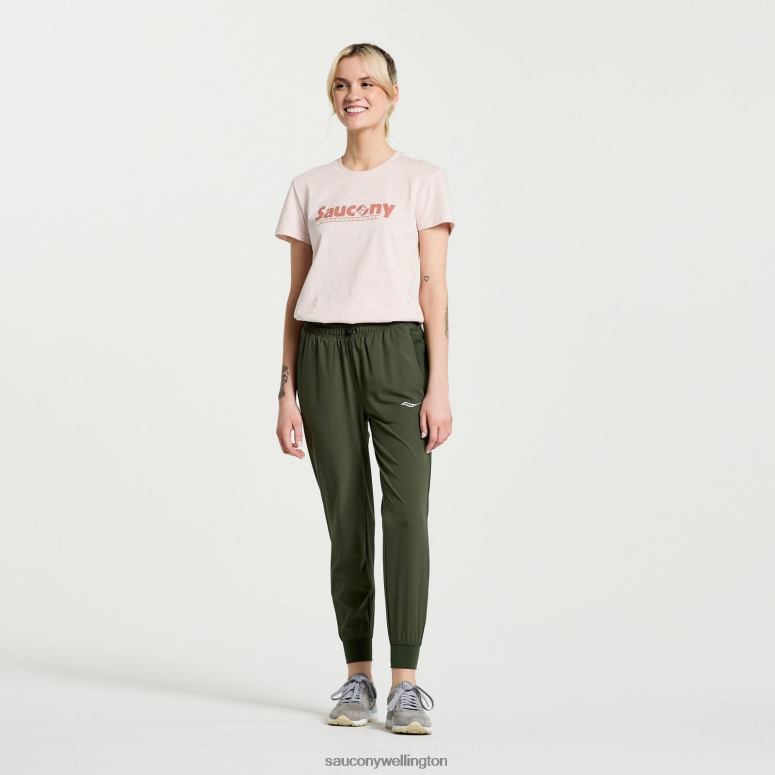 Saucony Women Rested T-Shirt Sepia Rose Heather Graphic 0066X785