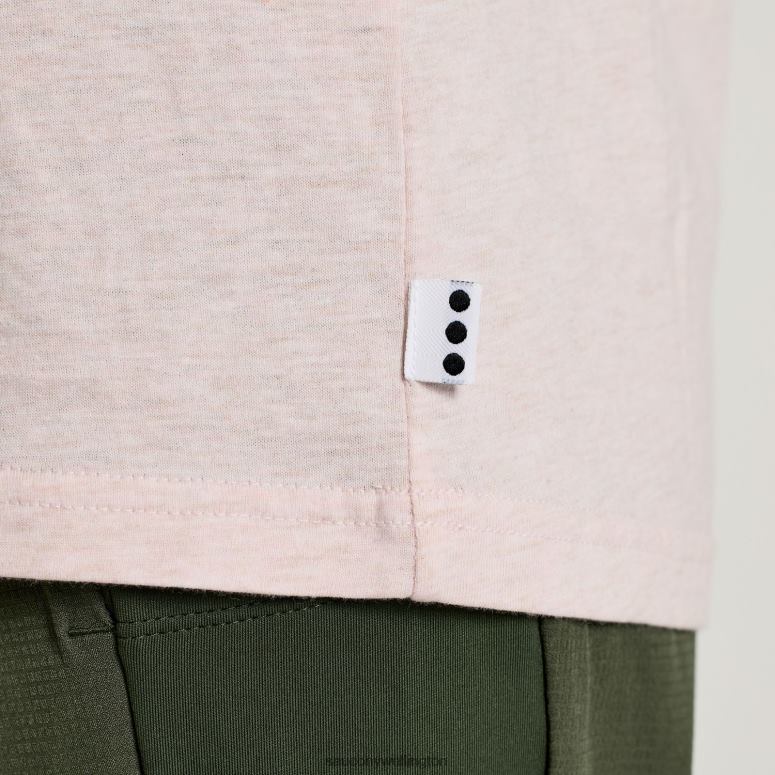 Saucony Women Rested T-Shirt Sepia Rose Heather Graphic 0066X785