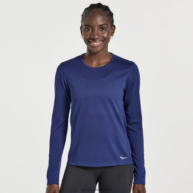 Saucony Women Stopwatch Long Sleeve Sodalite 0066X747