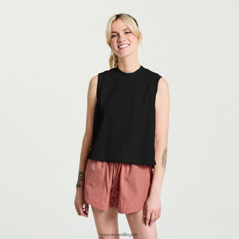 Saucony Women Unwind Sleeveless Black 0066X752