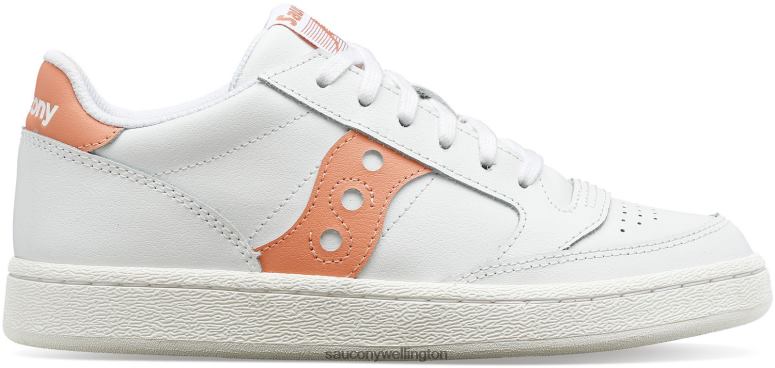 Saucony Women Jazz Court PU White/Blush 0066X687