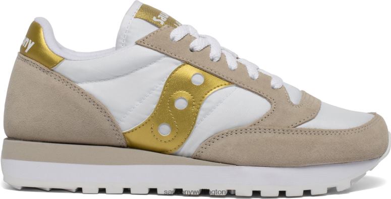 Saucony Women Jazz Original White/Gold 0066X700