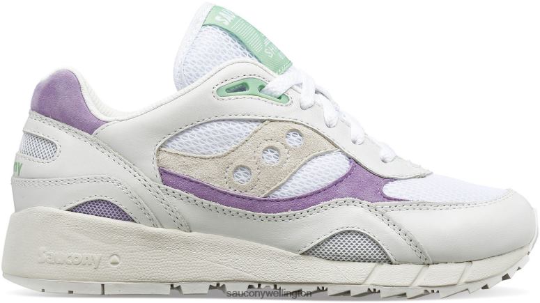 Saucony Women Shadow 6000 White/Purple 0066X707