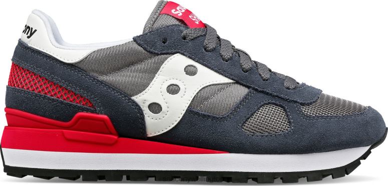 Saucony Women Shadow Original Dark Grey/Red 0066X675