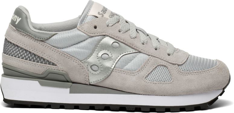 Saucony Women Shadow Original Grey/Silver 0066X676