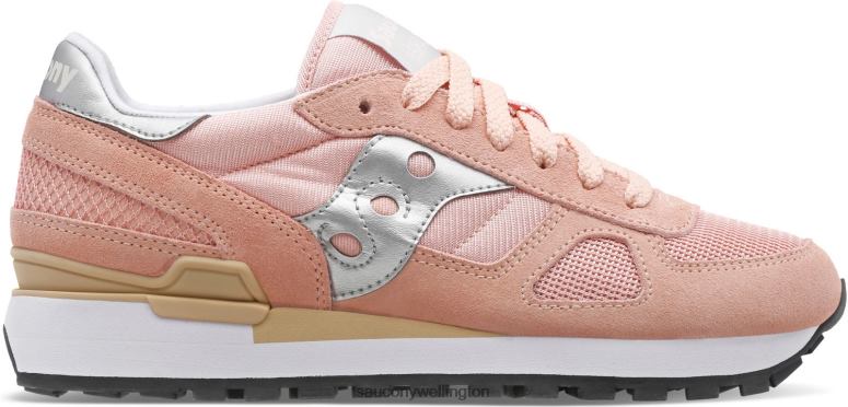 Saucony Women Shadow Original Pale Pink/Silver 0066X679