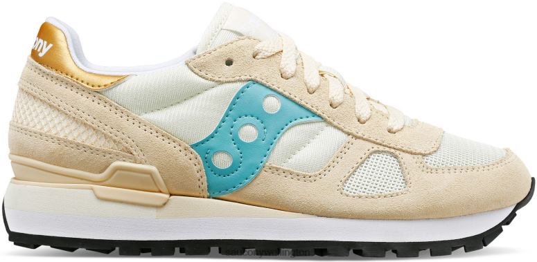 Saucony Women Shadow Original Tan/Turquoise 0066X672
