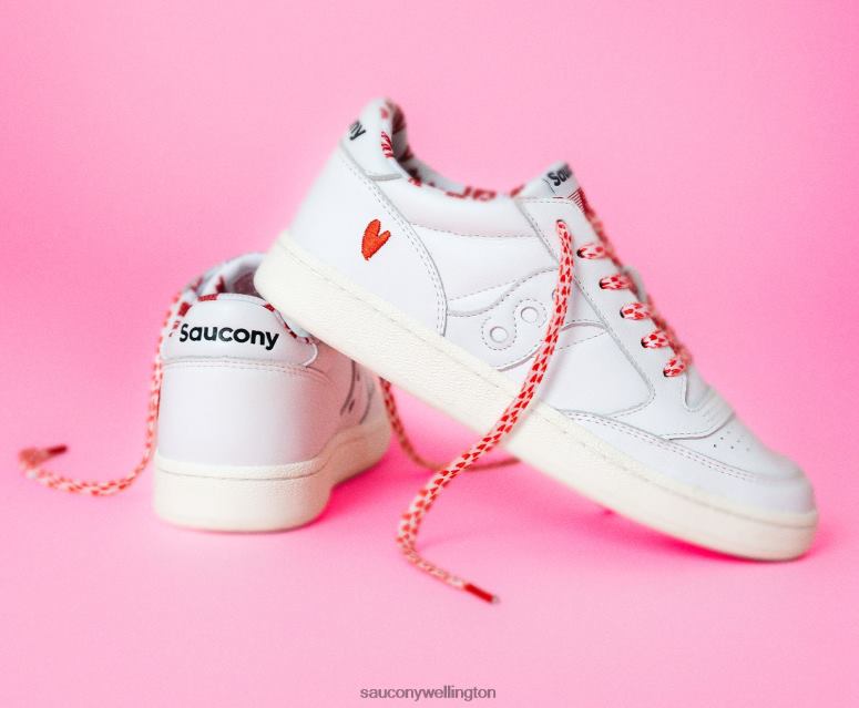 Saucony Women St. Valentine Jazz Court White 0066X704