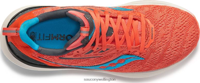 Saucony Women Echelon 9 Coral/Ocean 0066X626