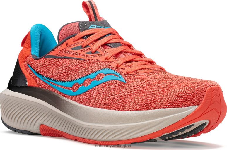 Saucony Women Echelon 9 Coral/Ocean 0066X626