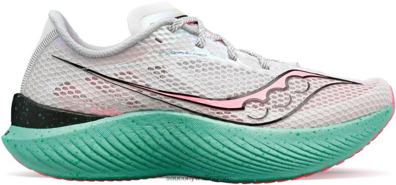Saucony Women Endorphin Pro 3 Fog/ViZiPink 0066X553