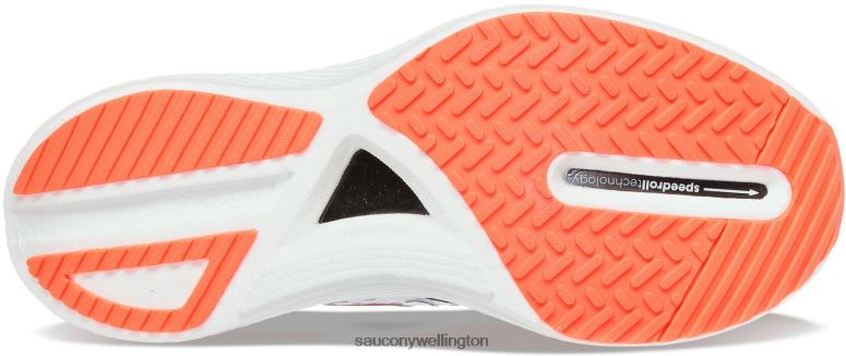 Saucony Women Endorphin Pro 3 White/Black/ViZiRed 0066X555