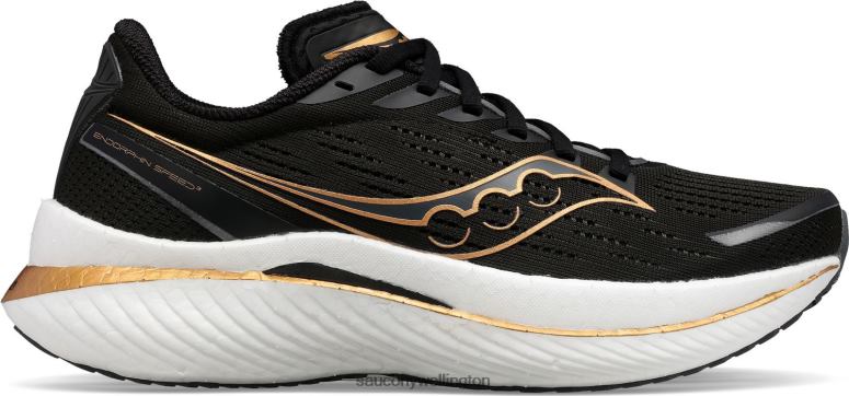 Saucony Women Endorphin Speed 3 Black/Goldstruck 0066X514